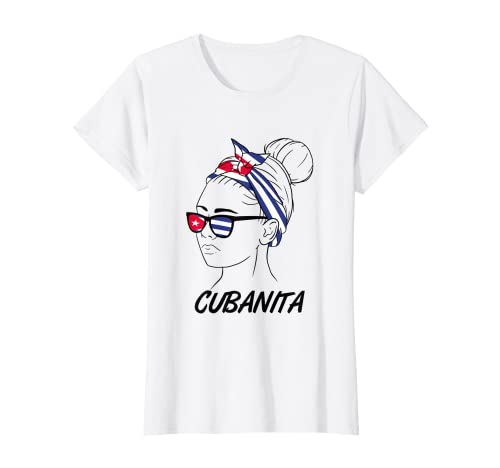 Cubanita Amerikanisches kubanisches Flaggen Mädchen T-Shirt von USA kubanisches Flaggen Shirt