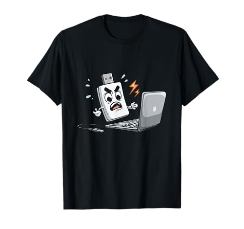 Grumpy USB Stick Look für Jungen und Mädchen T-Shirt von USB Outfit