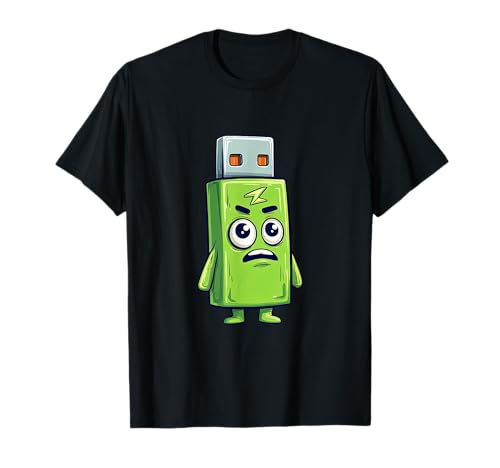 Hübsche USB Tech in Grün für Erwachsene und Kinder T-Shirt von USB Outfit