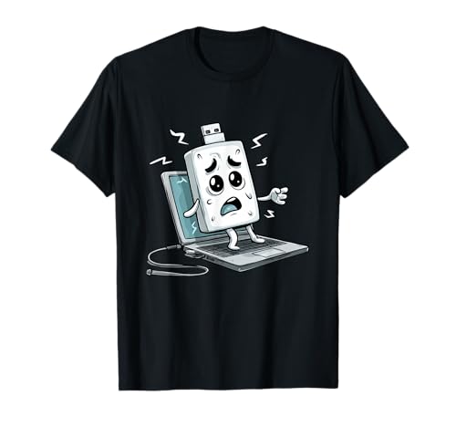 Lustiges USB mit Laptop Kostüm für Jungen und Mädchen T-Shirt von USB Outfit