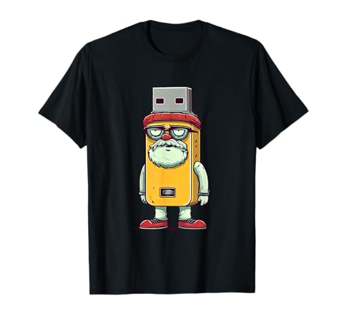 Lustiges altes USB Kerl mit Bart Kostüm für Jungen und Mädchen T-Shirt von USB Outfit