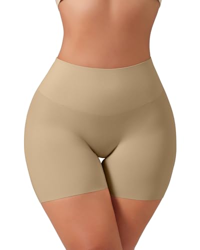 USEASY Shapewear für Frauen Tummy Control Shapewear Shorts für unter Kleider Frauen Compression Shorts Hellbraun S von USEASY
