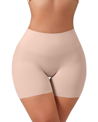 USEASY Shapewear für Frauen Tummy Control Shapewear Shorts für unter Kleider Frauen Compression Shorts Light Rosa L von USEASY