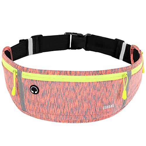 USHAKE Schlanker Laufgürtel, Workout-Bauchtasche für Männer und Frauen, Hüfttasche für Apple iPhone, Laufgürtel zum Laufen, Wandern, Radfahren, Camping, Fitnessstudio, Orange gemischt, 3 Beutel/Orange USHAKE Schlanker Laufgürtel, Workout-Bauchtasche für Männer und Frauen, Hüfttasche für Apple iPhone, Laufgürtel zum Laufen, Wandern, Radfahren, Camping, Fitnessstudio, Orange gemischt, 3 Beutel/Orange von USHAKE