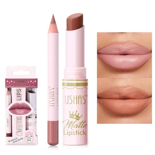 Lip Liner Set 2 in 1 Wasserdicht Lip Liner Set für Frauen Lip Liner Long Lasting Lip Liner Matte Lipstick mit Lip Liner Kits Lip Liner Set 2 in 1 Wasserdicht Lip Liner Set für Frauen Lip Liner Long Lasting Lip Liner Matte Lipstick mit Lip Liner Kits von USHAS