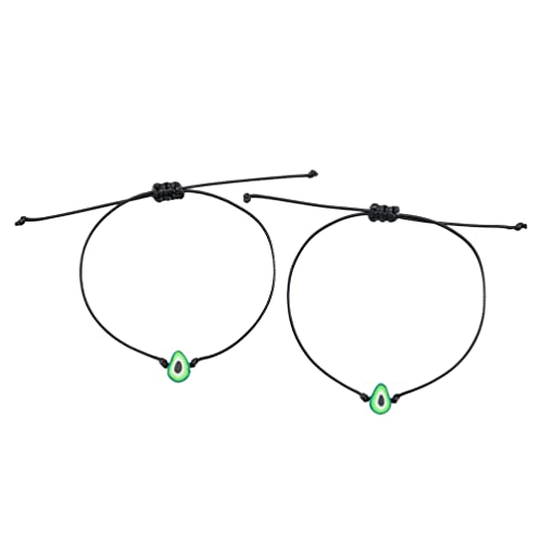 USHOBE Armband Avocado 2Pcs Avocado- Armb?nder Handgelenk Kette Verstellbare Armb?nder Dekorativen Handgelenk Schmuck Handgefertigt Armband für M?nner M? M? von USHOBE