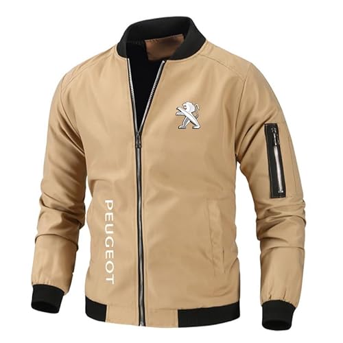 USRUTIUD Herren Casual Baseball Kleidung Frühling/Herbst Peu.g_eot Gedruckt Outdoor Casual Sport Jacken (khaki,M) von USRUTIUD