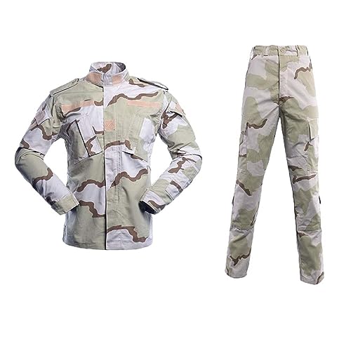 USTZFTBCL Camo-Army-Uniform Anzug für Männer Outdoor-Trainings-Taktik-Militärhemd+Hose-Set Sansha XL von USTZFTBCL
