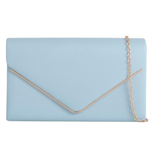 UShopUK Clutch, Kunstleder, für Braut, Abschlussball, Hochzeit, Abend, Clutch, Party-Geldbörse, Schultertasche, Sanftblau/Serenity UShopUK Clutch, Kunstleder, für Braut, Abschlussball, Hochzeit, Abend, Clutch, Party-Geldbörse, Schultertasche, Sanftblau/Serenity von UShopUK
