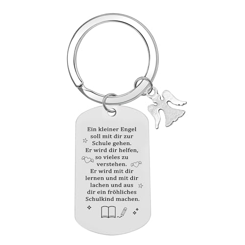 UTEFIF Schulkind Einschulung Mädchen Geschenk，Schlüsselanhänger Endlich Schulkind Geschenk zur Einschulung von UTEFIF