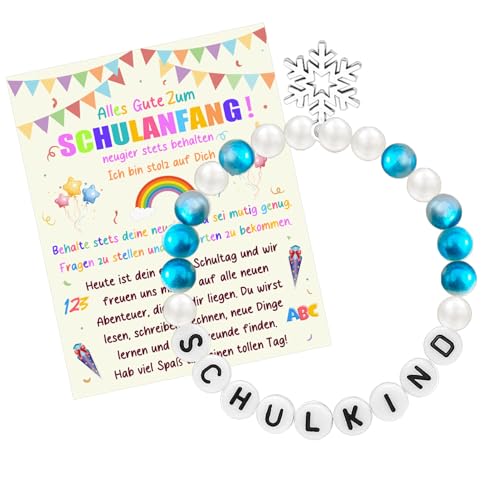 UTEFIF Schulkind Einschulung Mädchen- Schulkind Geschenk - Geschenk Einschulung Mädchen Armband Schulkind von UTEFIF