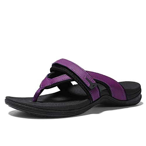 UTENAG Damen-Flip-Flops mit Fußgewölbeunterstützung, bequem, orthopädische Zehensandalen, Violett, 38.5 EU UTENAG Damen-Flip-Flops mit Fußgewölbeunterstützung, bequem, orthopädische Zehensandalen, Violett, 38.5 EU von UTENAG