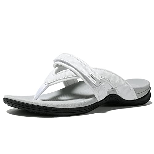 UTENAG Damen-Flip-Flops mit Fußgewölbeunterstützung, bequem, orthopädische Zehensandalen, Weiss/opulenter Garten, 41.5 EU UTENAG Damen-Flip-Flops mit Fußgewölbeunterstützung, bequem, orthopädische Zehensandalen, Weiss/opulenter Garten, 41.5 EU von UTENAG