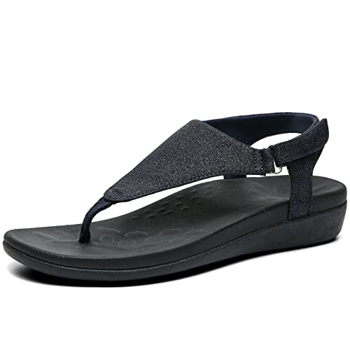 UTENAG Damen-Flip-Flops mit Fußgewölbeunterstützung, orthopädisch, verstellbar, Deep Blue | Glitter, 39 EU UTENAG Damen-Flip-Flops mit Fußgewölbeunterstützung, orthopädisch, verstellbar, Deep Blue | Glitter, 39 EU von UTENAG