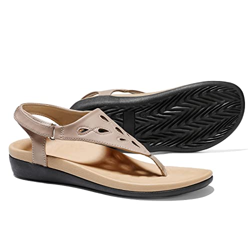 UTENAG Damen-Flip-Flops mit Fußgewölbeunterstützung, orthopädische Zehentrenner, Beige, 41 EU UTENAG Damen-Flip-Flops mit Fußgewölbeunterstützung, orthopädische Zehentrenner, Beige, 41 EU von UTENAG