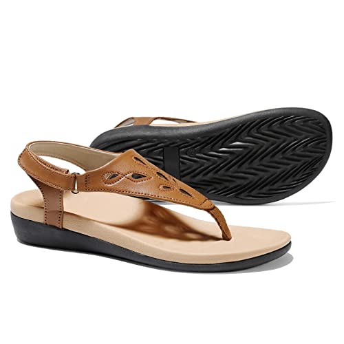 UTENAG Damen-Flip-Flops mit Fußgewölbeunterstützung, orthopädische Zehentrenner, Braun, 39.5 EU UTENAG Damen-Flip-Flops mit Fußgewölbeunterstützung, orthopädische Zehentrenner, Braun, 39.5 EU von UTENAG