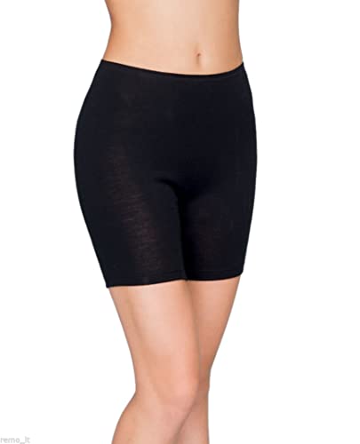 UTENOS 100% Merinowolle Damen Taillenslip (S, Schwarz) von UTENOS