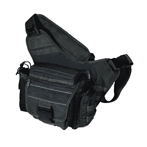 UTG Taktische Tasche Multi Functional Tactical Messenger Bag, Schwarz, PVC-P218B von UTG