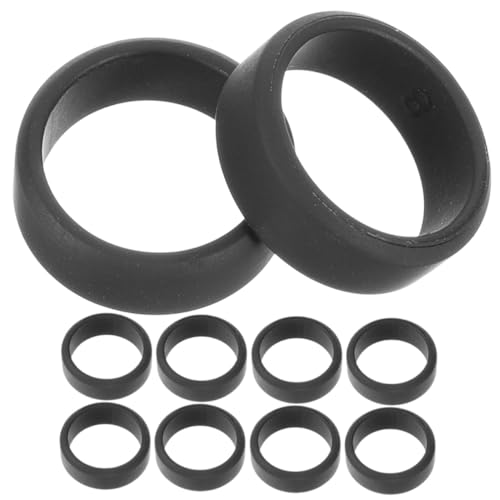 UTHCLO 10 Stück Teiliges Herren Silikonringe Elastisch Atmungsaktiv Sportliche Fingerbänder Flexibel Hautfreundlich für Outdoor Fitness und Training von UTHCLO