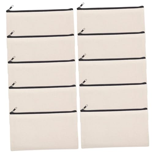UTHCLO Leere Kosmetiktaschen 10 Stücke Sublimations Bleistiftbeutel Reißverschluss Tragbare Aufbewahrung für Toilettenartikel Make Up Selbstgemacht Geeignet von UTHCLO