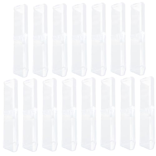 UTHCLO 15 Stück Teiliges Transparentes Acryl Stiftebox Leichte Aufbewahrungsbox und Geschenkverpackung für Kugelschreiber und Tintenroller Praktischer Stifthalter und Displaybox für von UTHCLO