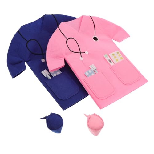 UTHCLO 2 Sätze Filz weinflaschenbeutel im Ärzte Design Wiederverwendbare Stilvolle Weintragetaschen in Edelsteinblau und Rosa Praktische Geschenkverpackung für Weinliebhaber bei Hochzeit von UTHCLO