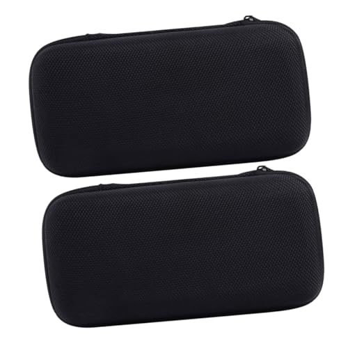 UTHCLO 2 Stück Mikrofon Aufbewahrungsbox Eva Material Stoßfest Tragbare Schutzhülle mit Reißverschluss Meshfach für Mikrofone und Zubehör Reise Organizer von UTHCLO
