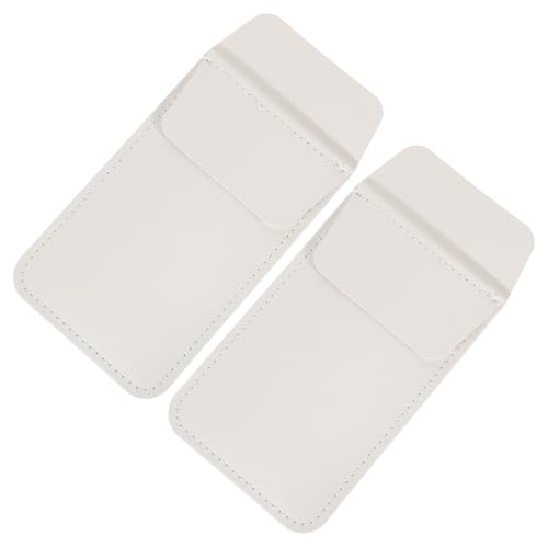 UTHCLO 2 Stück PU Leder Stifttasche Kompakte Ärzte Stiftetuis mit Großer Kapazität Multifunktionale Tragbare Pen Organizer für Krankenschwestern und Medizinisches Personal Weiß von UTHCLO