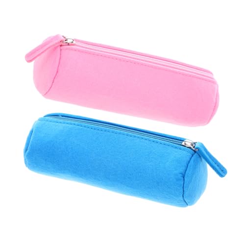 UTHCLO 2stücke Titel Filz Stifteetui Mit Reißverschluss Kompakte Langlebige Und Waschbare Stiftaufbewahrung Für Schule Büro Und Künstler von UTHCLO