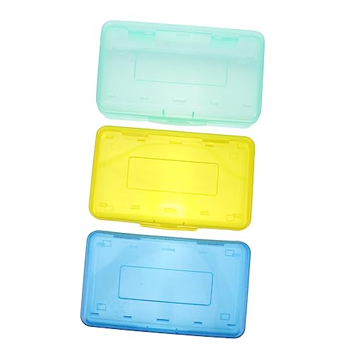 UTHCLO 3stücke Große Transparente Federmäppchen Multifunktionale Aufbewahrungsbox Für Schüler Robustem Material Für Stifte Farben Kosmetik Und Zufällige Farben von UTHCLO