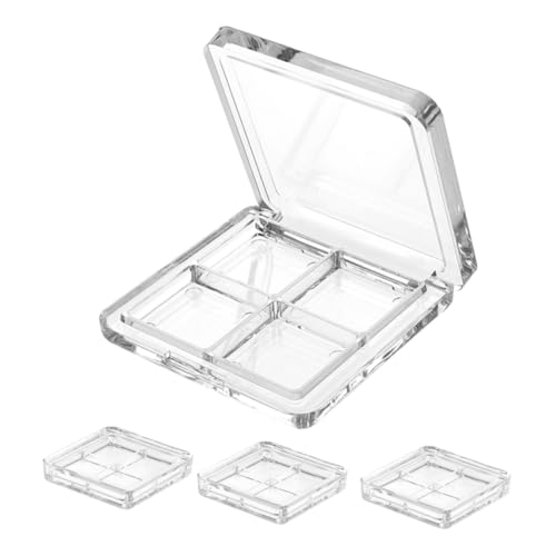 UTHCLO 4stücke Teiliges Transparentes Refill-make-up-palette Für Lidschatten Und Leere Kosmetikdose Für -make-up Tragbar Und Vielseitig Für Jeden Anlass von UTHCLO
