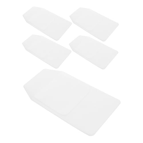 UTHCLO 5 Stück Teiliges PVC Stiftschutz Transparent Auslaufsicher Pen Pocket Tasche für Ärzte Krankenschwestern Leicht zu Reinigen Ausreichend Platz für Schreibutensilien und Karten von UTHCLO