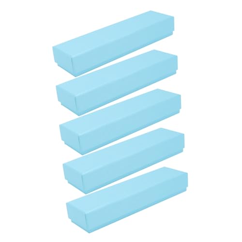 UTHCLO 5 Stück Teiliges Papier Stiftebox Rechteckige Aufbewahrungsbox für Schreibwaren Kreative Geschenkbox für Schüler und Freunde Praktische und Modische Papierstiftebehälter von UTHCLO