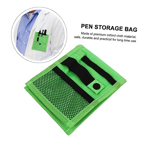 UTHCLO Ärztliche Stifttasche aus Canvas Leichtes Großes Federmäppchen mit Praktischem Stiftehalter für Pflegekräfte Robustes Schreibgeräte Etui zur Täglichen Nutzung Grün von UTHCLO