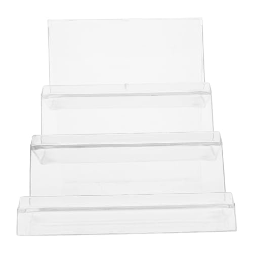 UTHCLO Acryl Aufbewahrungsrack Lagig Wallet Organizer Transparent Desktop Display Ständer für Geldbörse Handtaschen Präsentation Schreibtisch Aufbewahrung Regal von UTHCLO