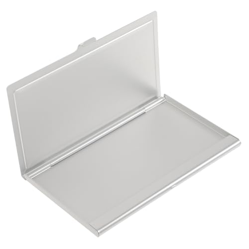 UTHCLO Aluminium Visitenkartenetui DIY Sublimation Blank Metallbox mit Glatter Oberfläche Rundem Eckschutz für Individuelle Gravur und Druck Schützende Kartenhülle als Geschenk von UTHCLO
