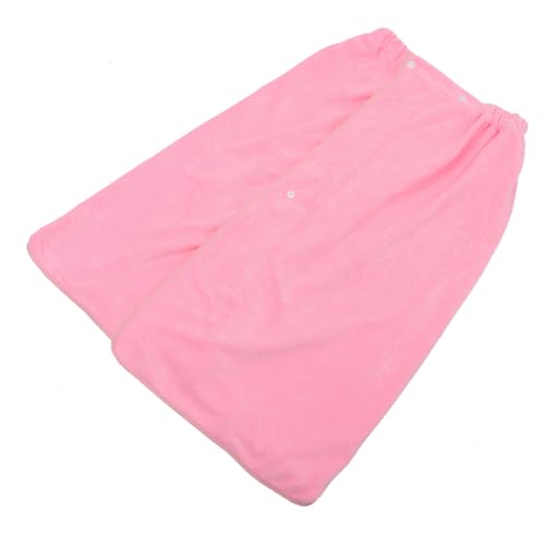 UTHCLO Damen Frottier-bademantel Damen Bademantel Aus Saugfähigem Material Rutschfester Duschumhang Mit Elastischem Bund Pink Ideal Für Nach Dem Duschen Oder Komfortabel Und Praktisch von UTHCLO