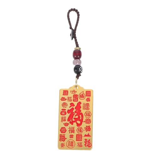 UTHCLO Brass Feng Shui Schlüsselanhänger Anhänger Glücksbringer mit Chinesischem Zeichen Spiritueller Gebetsanhänger für und Wohlstand Tragbarer Schmuck und Dekoratives Wohnaccessoire von UTHCLO