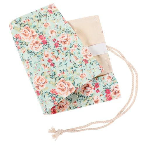 UTHCLO Canvas Bleistiftrolle mit Großer Kapazität Flexibles Rollmäppchen aus Weichem Segeltuch Multifunktionale Stifterolle für Farbstifte Pinsel und Schreibwaren Platzsparend und Leicht von UTHCLO