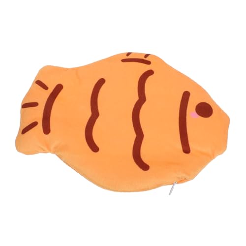 UTHCLO Fischförmiger Federmäppchen Stifthalter Tragbarer Bleistiftbeutel mit Reißverschluss Dekorativer Stift Organizer für Schreibwaren für Schule und Büro Dunklem Design von UTHCLO