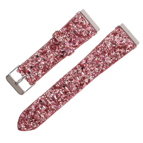 UTHCLO Glitzerndes Verstellbares Uhrenarmband Kompatibel mit Fitbit SE Robustes Modisches Schmuckarmband in Roségold Angenehm Weiches Ersatzarmband für Damen und Herren von UTHCLO
