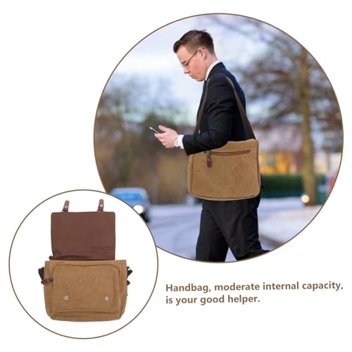 UTHCLO Große Crossbody Umhängetasche für Männer Freizeit Tasche aus Robustem Stoff mit Verstellbarem Schultergurt Geräumig für Karten Geld für Schule Shopping Reisen und Alltag von UTHCLO