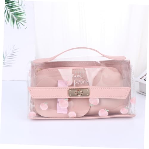 UTHCLO Große Transparente Federmappe mit Reißverschluss Einfache Tragbare Schreibwaren Tasche mit Viel Stauraum Vielseitige Kosmetiktasche für Schule Reisen Frauen und Mädchen von UTHCLO