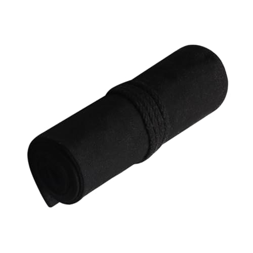 UTHCLO Großes Canvas Federmäppchen mit Fächern Rollbare Stifterolle aus Segeltuch Tragbarer Stiftetasche Organizer für Buntstifte Pinsel und Marker für Schule und Künstlerbedarf von UTHCLO