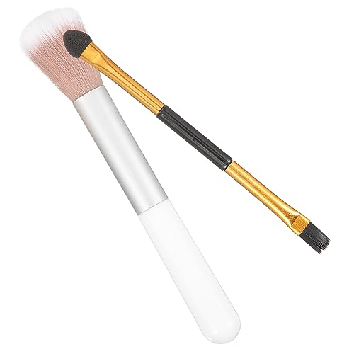 UTHCLO 2stücke Highlighter Pinsel Und Fächer Make-up Pinsel Doppelseitig Für Augen Make-up Werkzeuge Und Leicht Für Frauen Und Mädchen von UTHCLO
