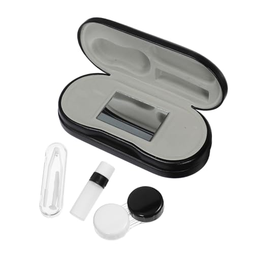 UTHCLO Kontaktlinsenbehälter Aus Filigrane Linsenbox Dicht Und Tragbar Linsenbehälter Für Damen Kleiner Aufbewahrungsbehälter Für Kontaktlinsen Augenlinsen-Organizer von UTHCLO