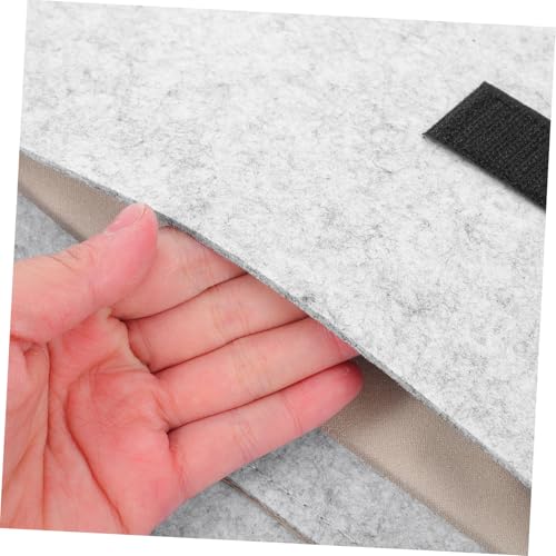 UTHCLO Laptop Tasche Filz Leichtgrau Laptophülle Weich Innenfutter Stoßfest Notebooktasche Tragbar Organizer Schutzhülle für Tablet Computer von UTHCLO