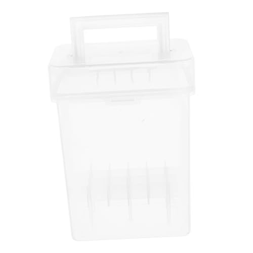 UTHCLO Transparentes Etui Für Markierstifte Kunststoff-tragebox Mit Schlitz Und Griff Stift-Organizer Tragbares Etui Für Skizziermarker Aufbewahrungsbox Für Zeichenwerkzeuge von UTHCLO