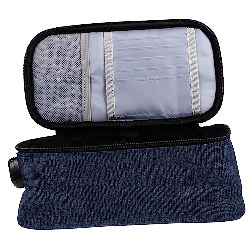 UTHCLO Makeup Tasche mit Mehreren Fächern Tragbare Kosmetiktasche für Reisen zur Aufbewahrung von Toilettenartikeln und Make Up für Damen und Mädchen Blau von UTHCLO