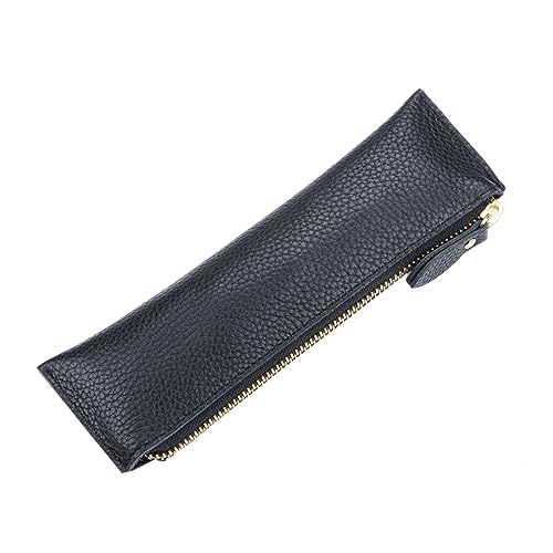 UTHCLO Mode Leder Stifthalter Kreative Stifttasche aus Echtem Leder Vintage Schreibwarenbeutel für Stifte Schwarz für zu Besonderen Anlässen UTHCLO Mode Leder Stifthalter Kreative Stifttasche aus Echtem Leder Vintage Schreibwarenbeutel für Stifte Schwarz für zu Besonderen Anlässen von UTHCLO
